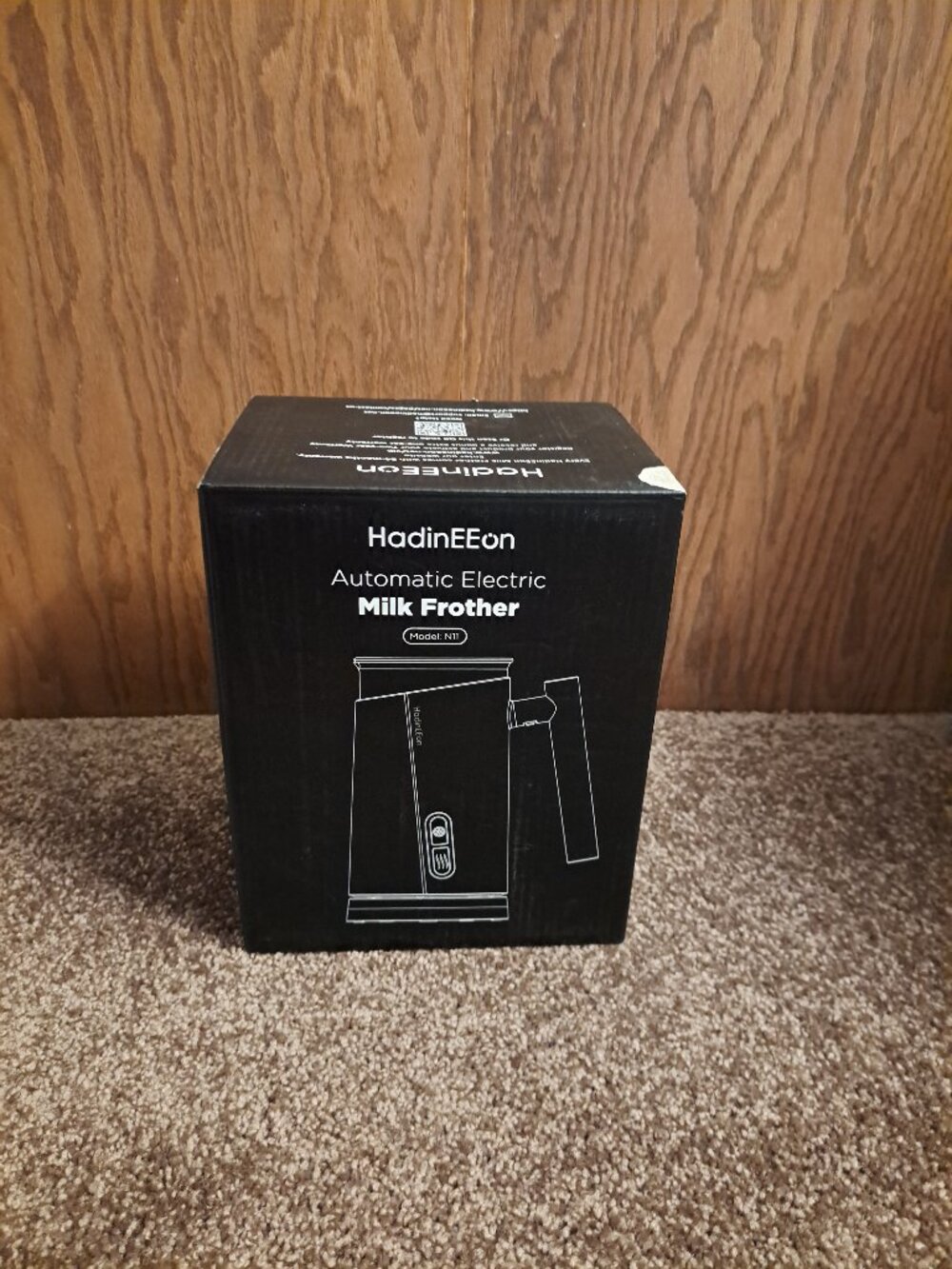 New in Box HadinEEon Automatic Electric Milk Frother, specifically model N11. - Picture 2 of 7
